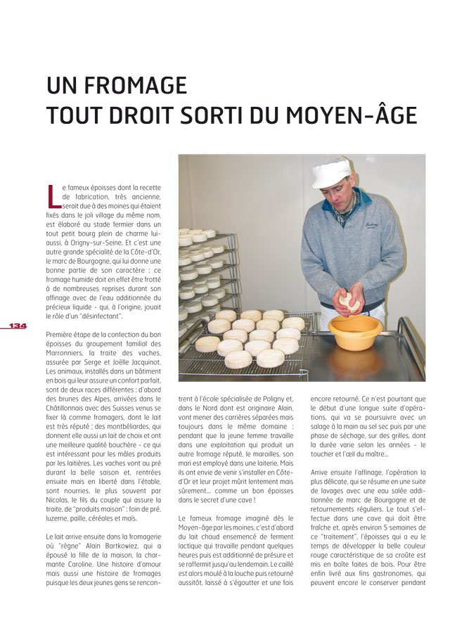 Epoisses : soufflé, flamiche burgonde, époisses au barbecue, escalopes à l'époisses